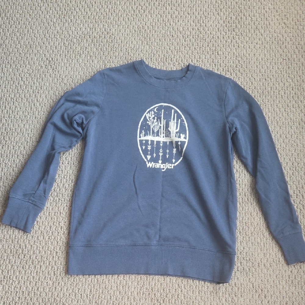 Wrangler Women's Crewneck Sweater in Slate Blue